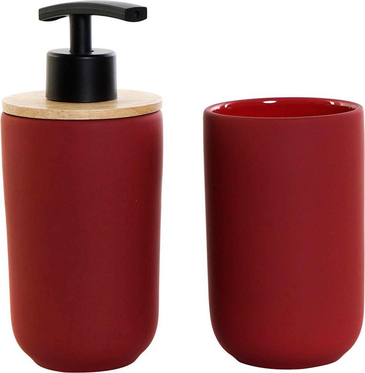 Allibert Zeepdispenser Bowling - Bordeaux - Porselein - Soft Touch
