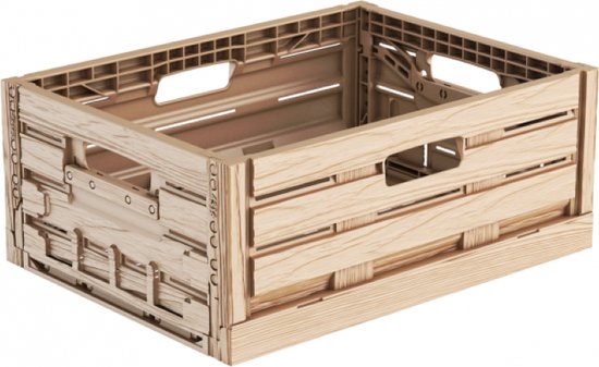 Baskin - Wood Box - Krat - Vouwkratten - Inklapbaar - Boodschappenkrat ...