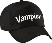 Vampier verkleed pet zwart voor kinderen - baseball cap - carnaval verkleedaccessoire voor kostuum