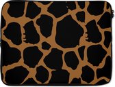 Laptophoes - Dierenprint - Giraffe - Design - Dieren - Laptop hoes - Laptop sleeve - Laptop - 15 6 Inch