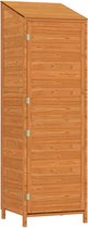 vidaXL Abri de jardin 55 x 52 x 174,5 cm Bois d'épicéa massif Marron