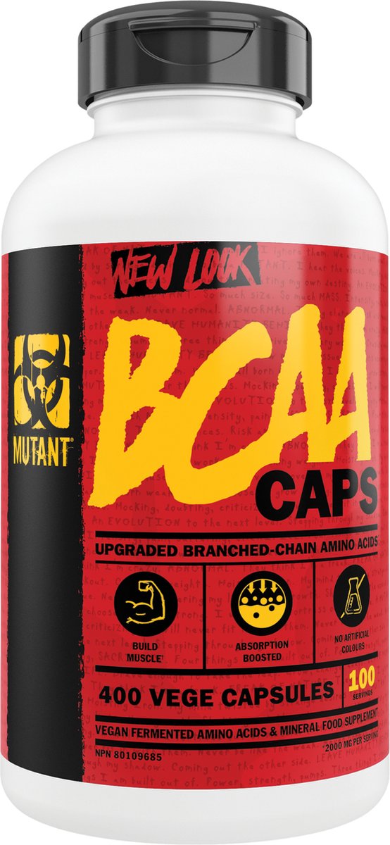 Goedkoopste Mutant BCAA Caps - 400 capsules