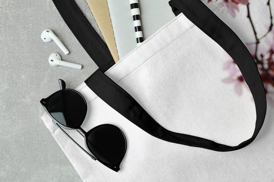 Sac bandoulière - Sac de plage - Shopper Fleurs - Blossom - Cerisier - 40x40 cm - Sac en coton