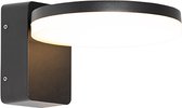 QAZQA esmee - Moderne LED Wandlamp voor buiten - 1 lichts - D 20.6 cm - Zwart - Buitenverlichting