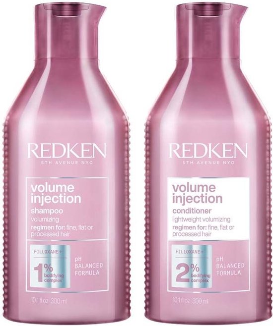 Redken Volume Injection Shampoo 300ml + Conditioner 300ml bol