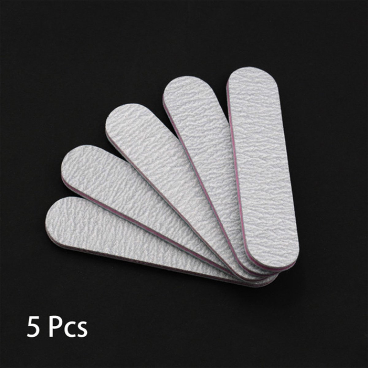 Goedkoopste DW4Trading Professionele Nagelvijlen Recht Kort - 100/180 Grit - Zebra - 5 Stuks