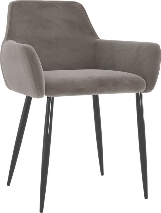 VidaXL Eetkamerstoelen draaibaar 2 st fluweel bruin