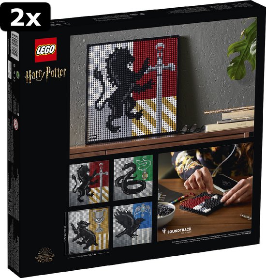 2x LEGO ART Harry Potter Hogwarts Crests Speelgoedbazaar.nl