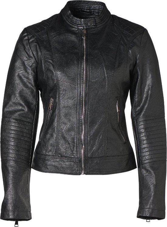 TiaoBug Damen Wetlook Kleid in Lederoptik mit Reisverschluss glänzend Lack Leder Corsage Top Mini Partykleid Punk Gothic Kostüm Clubwear S-XXL Rosa A S