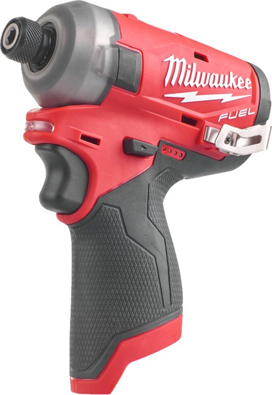 12V hydraulische slagschroevendraaier Milwaukee M12 FUEL ¼” hex zonder accu en lader, borstelloos motor