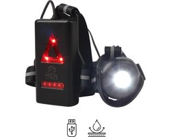 Hardloop licht - Borstlamp 500 lumen - USB oplaadbaar - 2 standen