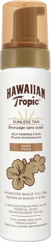 Hawaiian Tropic Sunless Tan Foam Dark 200 ml