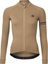 AGU Solid Fietsshirt Lange Mouwen Trend Dames - Leather - XL