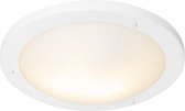 QAZQA yuma - Moderne Plafondlamp voor buiten - 2 lichts - Ø 41 cm - Wit - Buitenverlichting