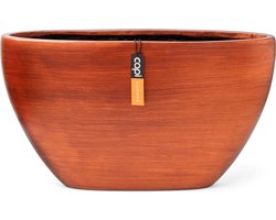 Capi Europe - Bloempot ovaal Retro Indoor - 59x14x34 - Koper - Opening Ø55 - Bloempot voor binnen - 5 jaar garantie - BRTC841