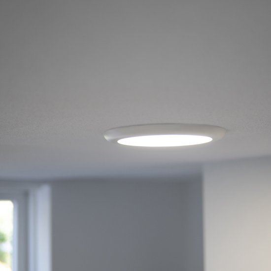 salto verantwoordelijkheid Teleurstelling PRO LED Inbouw plafondlamp voor kantoor ø 16 cm - Ultra dun - Dimbaar koud  wit licht - 12W | bol.com