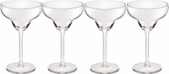 Foto: 4x cocktailglazen transparant 300 ml margarita serie 30 cl cocktail glazen cocktails drinken cocktailglazen van glas