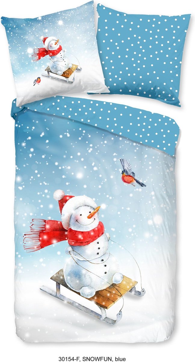 Dekbedovertrek 140x220 flanel kids Good Morning nr.30154 bleu