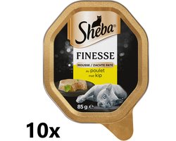 Sheba Alu - Finesse Mousse met Kip - 10x85g - Kattenvoer