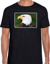 Dieren shirt met arenden foto - zwart - voor heren - roofvogel / zeearend vogel cadeau t-shirt - kleding XL