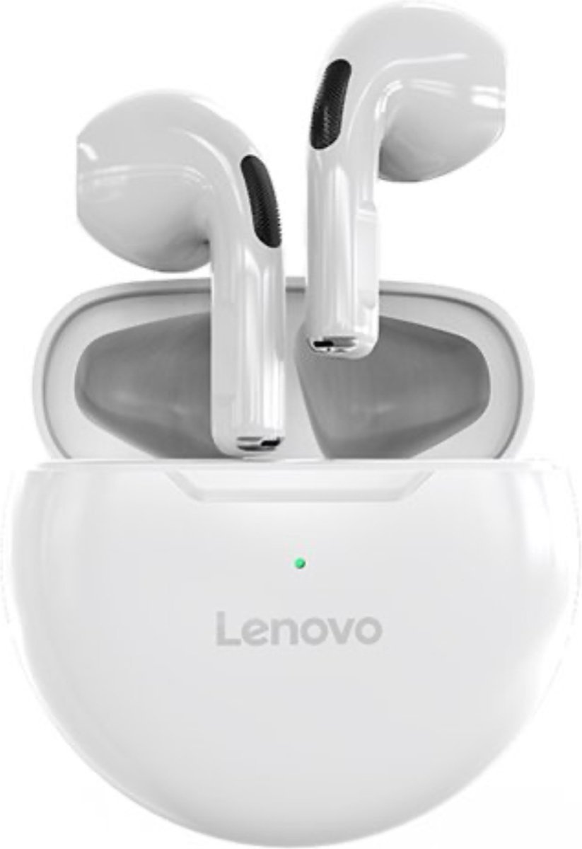 Lenovo HT38 Draadloze Bluetooth Oordopjes - Wireless Earphones - Draadloze Oordopjes - Draadloze Oortjes - Bluetooth Oordopjes - Oortjes - Wit