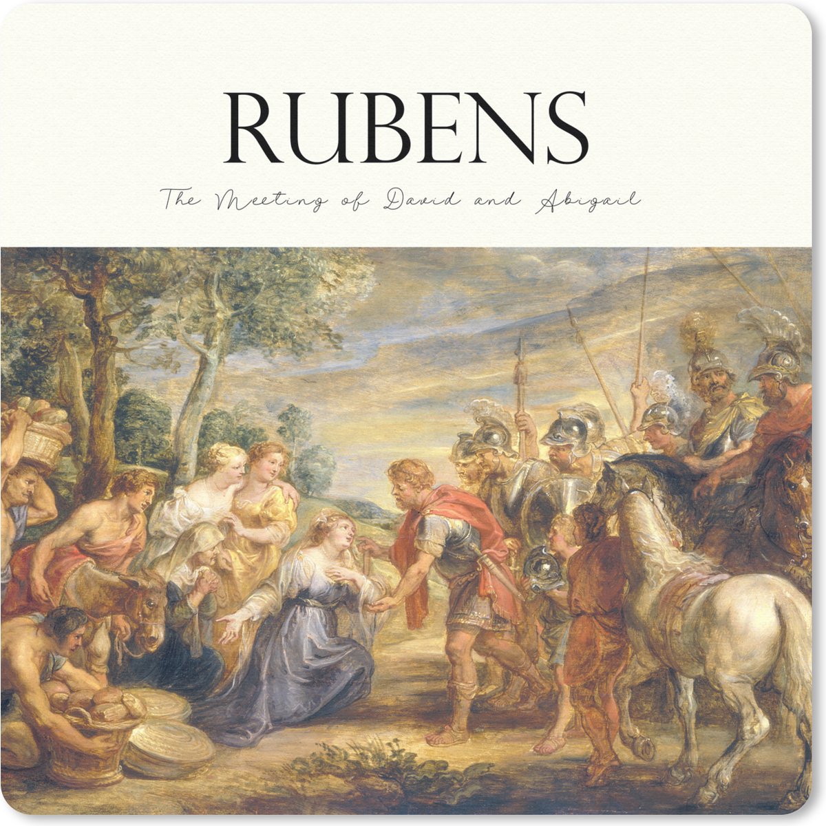Muismat 30x30 cm - Mousepad Kunst - Rubens - Oude meesters - Muismatten