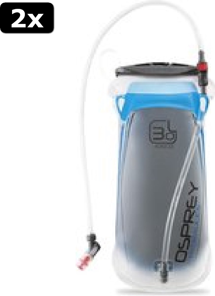 2x Osprey Hydraulics 3L waterzak drinkzak Blauw