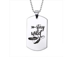 Ketting RVS - Stay Wild