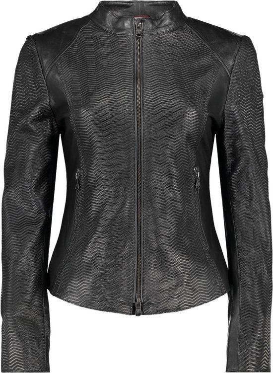 Donders Jas Leather Jacket 57477 Black Dames