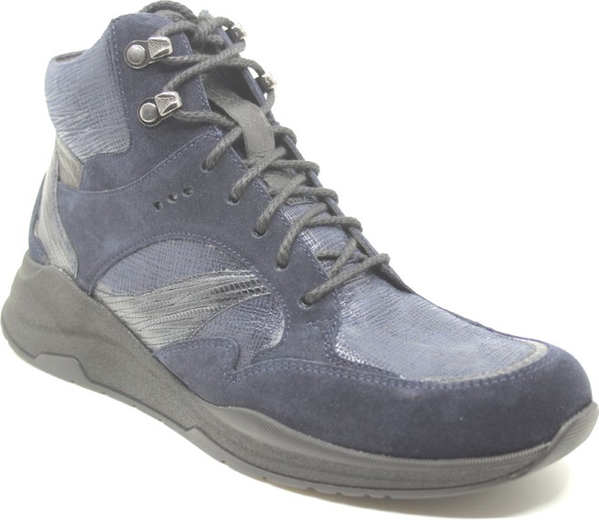 Durea, 9755 682 0108, Blauwe halfhoge sneakers wijdte E