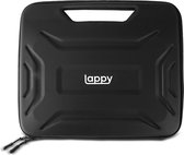 Lappy Rugged Laptoptas - tot 14 Inch - Laptophoes met Handvat en Organizer - Verstevigde hoes tegen valbescherming - Zwart