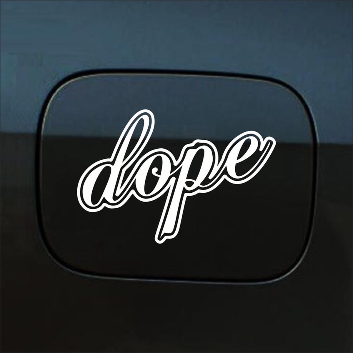 Bumpersticker - Dope - 9,7 X 14,8 - Wit