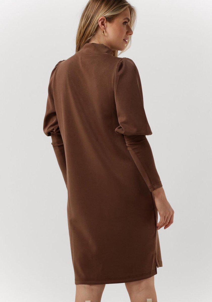 My Essential Wardrobe Elle Puff Dress Jurken Bruin Bol