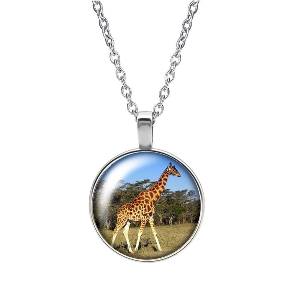 Ketting Glas - Giraffe