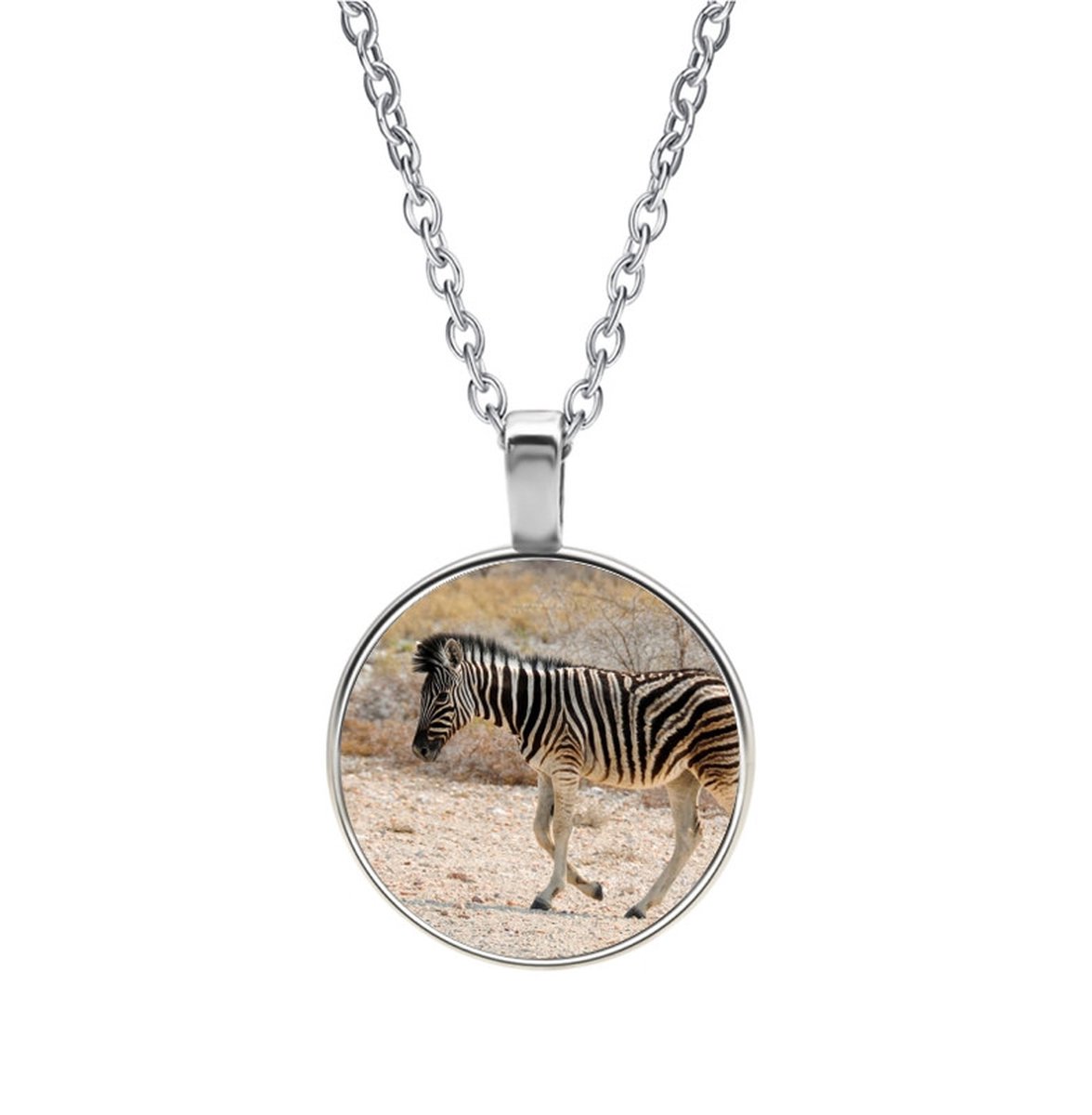 Ketting Glas - Zebra