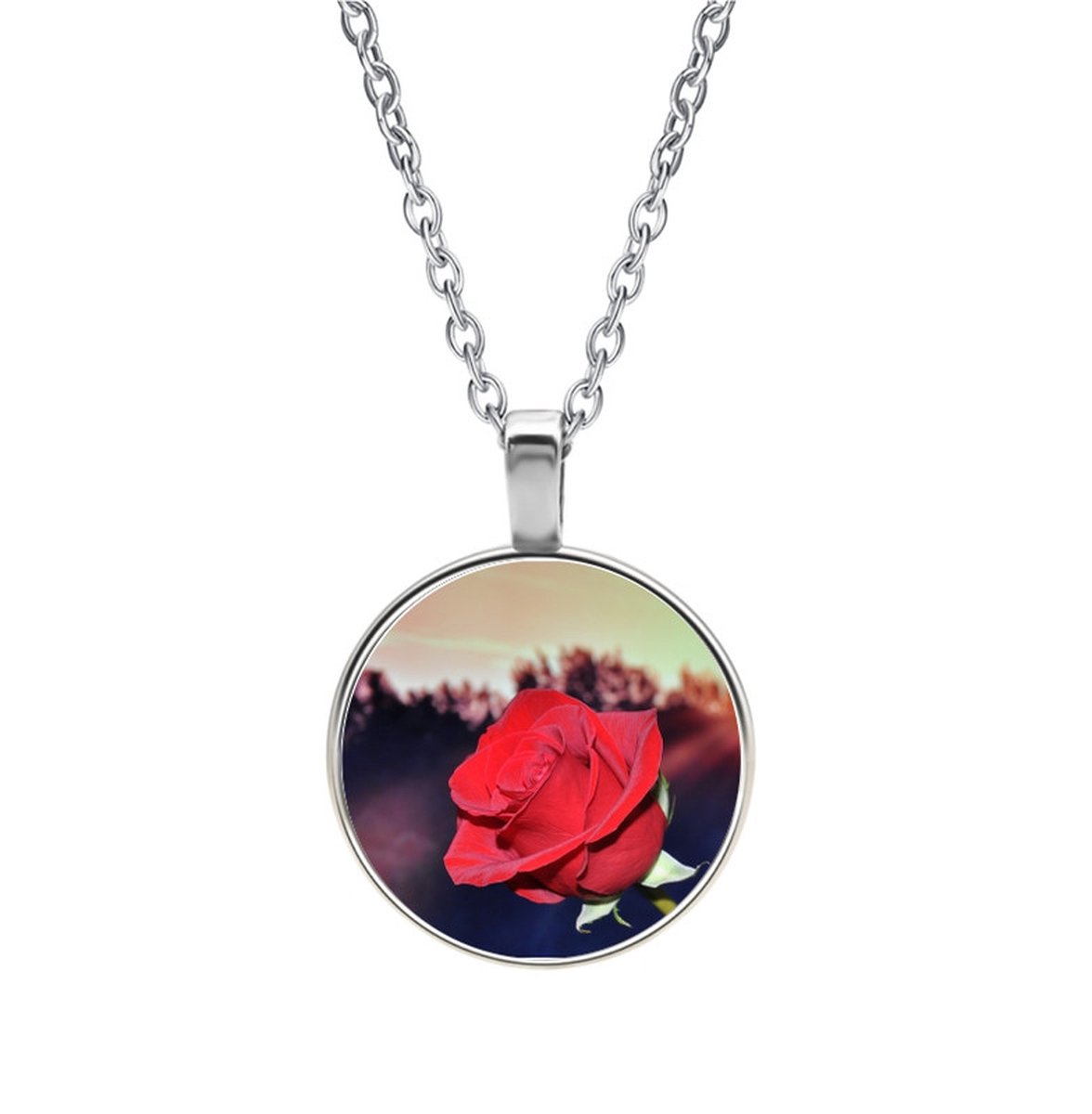 Ketting Glas - Roos