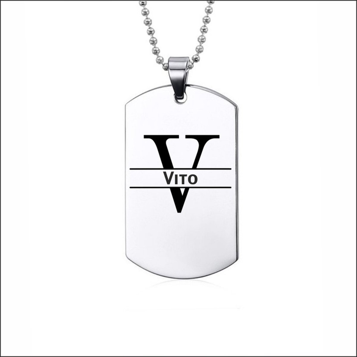 Ketting RVS Met Naam -  Vito