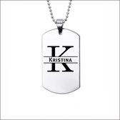 Collier en acier inoxydable avec nom - Kristina