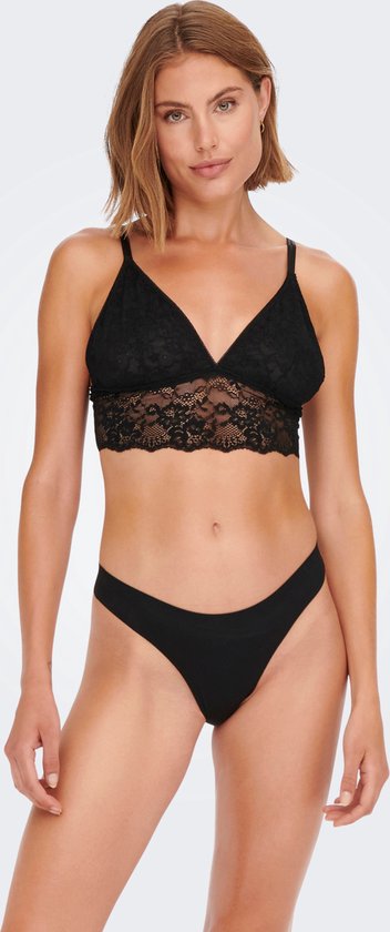 ONLY ONLTRACY BONDED THONG NOOS 3-PK Dames Slip - Maat XS