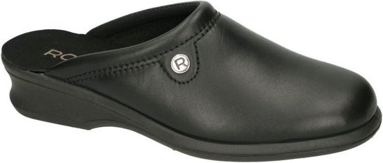 Rohde -Dames -  zwart - pantoffels - maat 40