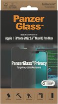 PanzerGlass - Screenprotector geschikt voor Apple iPhone 14 Plus Glazen | PanzerGlass Classic Fit Screenprotector Privacy - Case Friendly