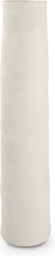 Vase 11,5xH50cm Cône blanc