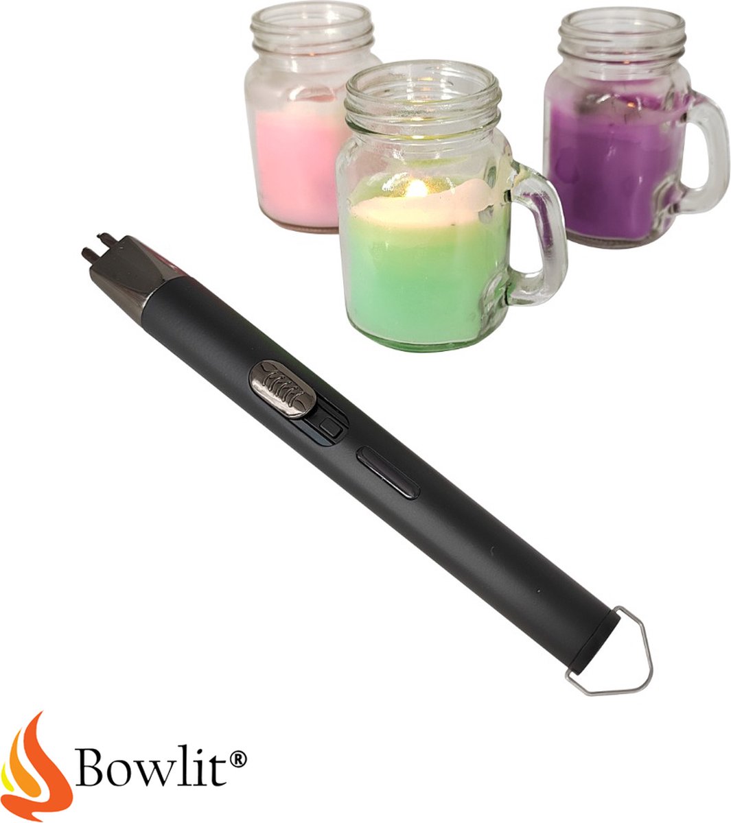 Goedkoopste Bowlit PRO 2 - Elektrisch Oplaadbare Aansteker - Voor Kaarsen, Keuken, BBQ en Vuurwerk
