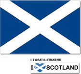 Schotse vlag + 2 gratis stickers