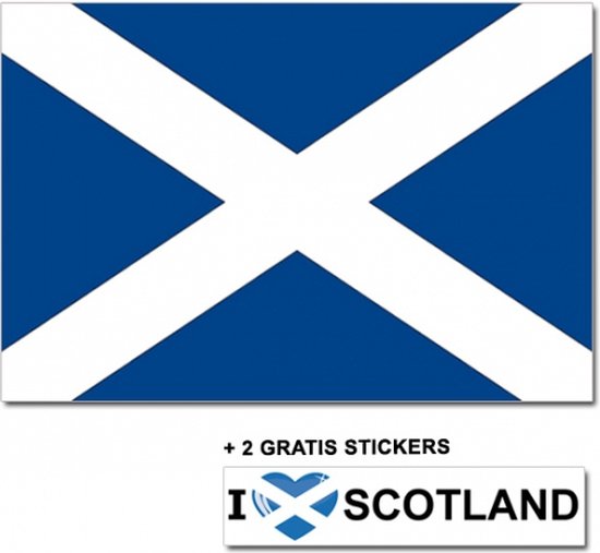 neem medicijnen Uitlijnen roekeloos Schotse vlag + 2 gratis stickers | bol.com