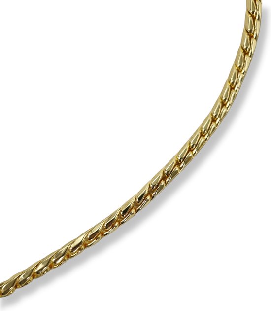 Topmast Snake Chain - Collier pour chien - Or - 50 cm - 5,0 mm - Chaîne à  glissière -... | bol