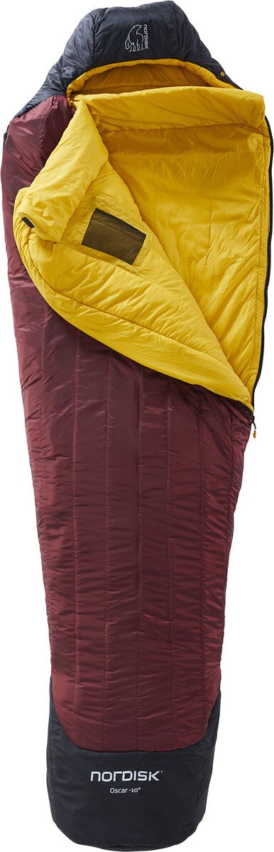 Nordisk Oscar -10° Mummy Slaapzak L, zwart/rood