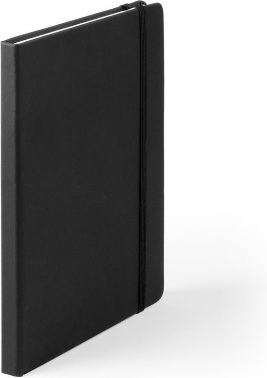 Set de 5 cahiers de luxe/carnet noir avec élastique format A5
