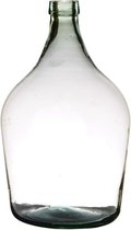 Transparante luxe stijlvolle flessen vaas van glas B25 x H39 cm - Bloemen/takken vaas
