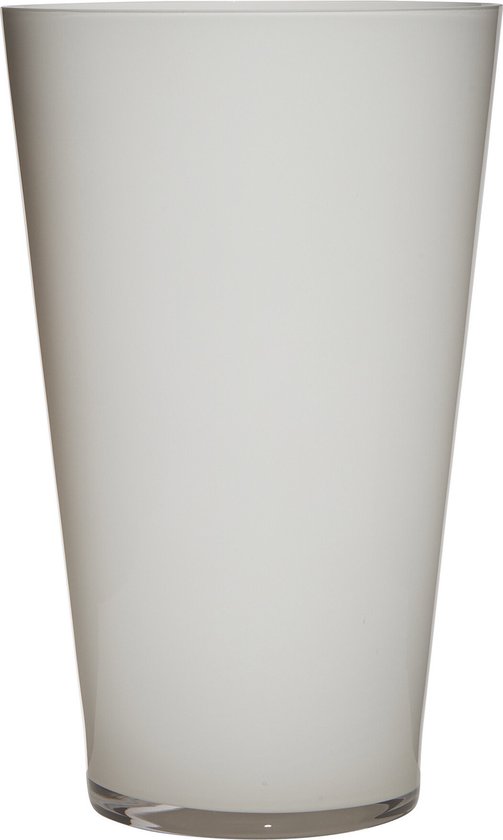 Vase / vases élégants coniques blancs Luxe en verre 40 x 25 cm - Vase à Fleurs/ bouquets pour usage intérieur